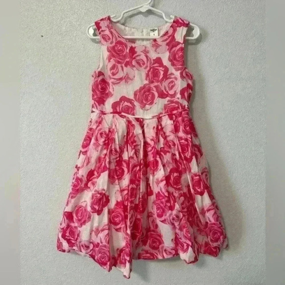 OshKosh B’gosh Vibrant Pink Floral Dress‎ size 6 - Picture 1 of 3